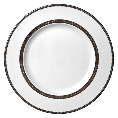Vera Wang for Wedgwood Lace Platinum Dinner Plate, White Vera Wang for Wedgwood Lace Platinum Dinner Plate, White